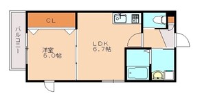 折尾駅 徒歩24分 2階の物件間取画像